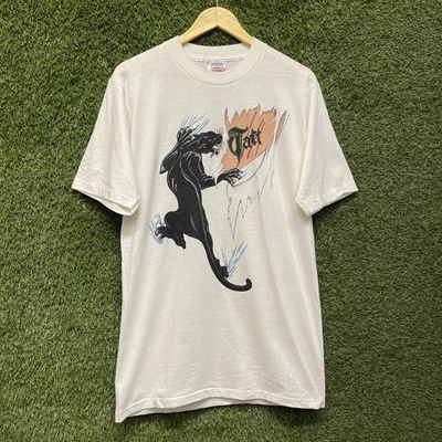 Vintage 90s Black Panther Tattoo Art Graphic T-Shirt Mens L Single Stitch Oneita - Image 1 of 4