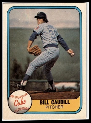 1981 Fleer #306 Bill Caudill - Image 1 of 2