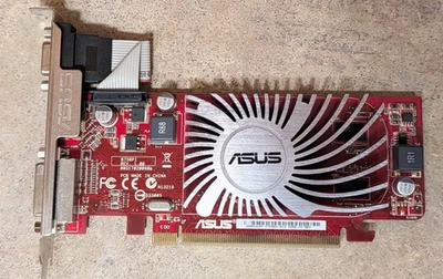 AMD Radeon HD 5450 Asus EAH5450 Silent DDR3 512MB Video Card ~ HDMI / VGA / DVI - Image 1 of 4