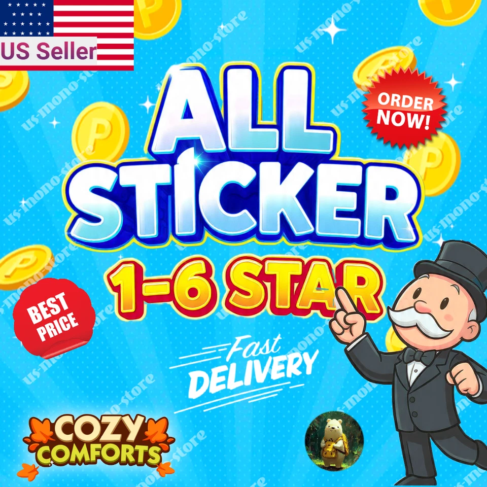 MONOPOLY 1⭐- 6⭐ GO💥 SUPER CHEAP & FASTEST 🕘 AVAILABLE 24/7 - Image 1 of 1