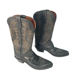 Botas occidentales 1883 by Lucchese bordadas de cuero gris para mujer talla 8,5B - Imagen 1 de 7