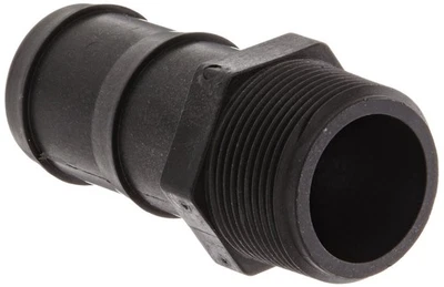 Banjo Poly Hose Fitting Adapter 1-1/4" Male NPT X 1-1/2" Hose Barb - HB125-150 - Image 1 of 3
