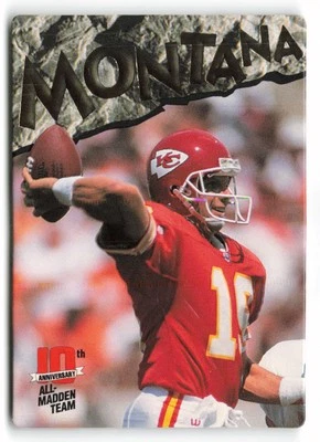 1993 Action Packed All-Madden #25 Joe Montana Kansas City Chiefs - Image 1 of 2