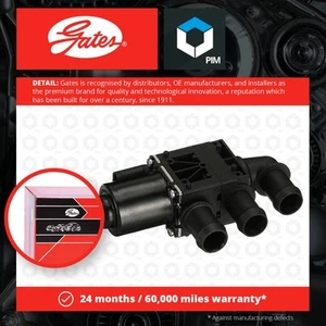 Coolant Control Valve fits BMW 540 G30, G31 3.0 16 to 20 Gates 64119147347 New - Picture 1 of 5