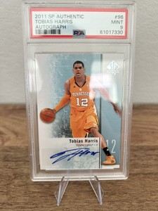 TOBIAS HARRIS Signed 2011-12 SP Authentic Autograph SP RC AUTO Rookie Mint 9