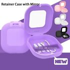with Mirror Vent Holes Retainer Holder Mouth Guard Container for Oral Hygiene