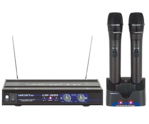 VocoPro UHF-3205 UHF Dual Recharge Wireless Microphone (with 900MHz) - Picture 1 of 5