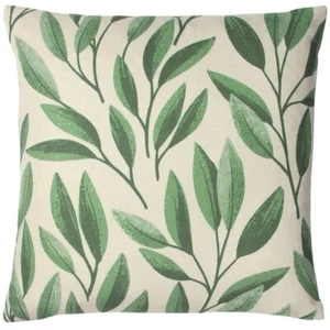 Laurel Botanical Green cushion covers by Paoletti  45cm X  45cm - Picture 1 of 2