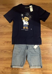 Polo Ralph Lauren Big Boys Polo Bear Cotton T Shirt, Size L - Picture 1 of 2