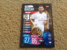 Match Attax 2019/2020 Karin Benzema base card Mint New & Rare FREE P&P in UK CH4