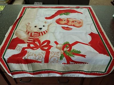 Jolly Old St. Nick Panel 35x42 Laurie Cook Quilting Treasures Santa Claus - Image 1 of 3