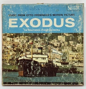 Exodus Reel to Reel 4 Track 71/2 IPS Music From Otto Preminger's Motion Picture - Picture 1 of 3