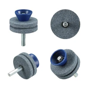 3) Wear Resistant Lawn Mower Double Layer Blade Sharpener For Power Hand Drill - Picture 1 of 1