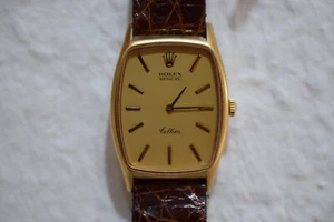 Rolex Genève Cellini 31mm x 26mm H:6mm handaufzug 18 karat gold Uhr Steg:16mm - Bild 1 von 16