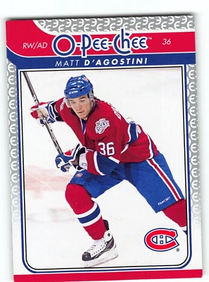 2009-10 O-Pee-Chee Matt D'Agostini Card #394 Montreal Canadiens - Image 1 of 2