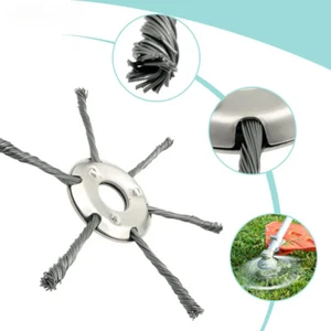6/8/9 inch Steel Wire Wheel Head Grass Trimmer Head Brush Brushcutter 3/6 claws - Picture 1 of 30