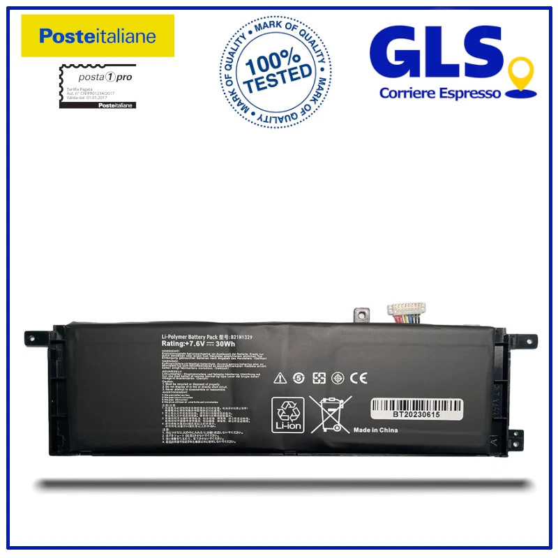 BATTERIA per ASUS X453 F553M F553MA A553MA X553M X553MA R413M R413MA B21N1329 - Immagine 1 di 1
