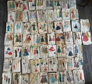 Mixed Lot 65 Vintage 1950s Sewing Patterns Women’s Beautiful Designs and Styles - Picture 1 of 7