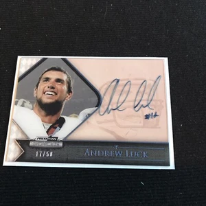 ANDREW LUCK 2012 PRESS PASS SHOWCASE ROOKIE AUTOGRAPH BLUE RC AUTO 17/50 - Picture 1 of 4