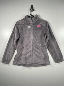 The North Face Kids Girls Full Zip Fleece Jacket Gray Sz Large 14-16 Outdoor - Picture 1 of 9