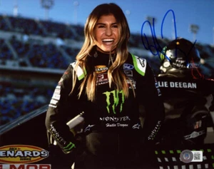 HAILIE DEEGAN SIGNED AUTOGRAPHED 8x10 PHOTO NASCAR MONSTER ENERGY BECKETT BAS - Picture 1 of 2