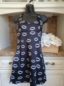 NEW She Devil Kiss Sexy Little Black Dress Ties At Neck Zip Up Back Small S - Picture 1 of 6