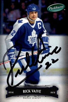 Rick Vaive - Signed 2006-07 Upper Deck Parkhurst Card #148 - Image 1 of 2
