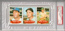 1971 BAZOOKA NO NUMBER PANEL REGGIE JACKSON HOF /KILLEBREW/AGEE  PSA VG-EX 4