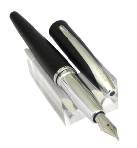 MAGNIFIQUE STYLO PLUME DE PRESTIGE DE LA MARQUE CROSS ATX NOIR MAT Q123 - Picture 1 of 11