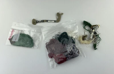 Lot Of Miscellaneous DMC Perle Floss Thread Green Red Grey Cross Stitch Hardange - Image 1 of 4