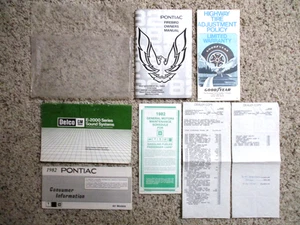 1982 Trans Am Factory GM Original Owners Manual Set Complete Exceptional - Picture 1 of 5