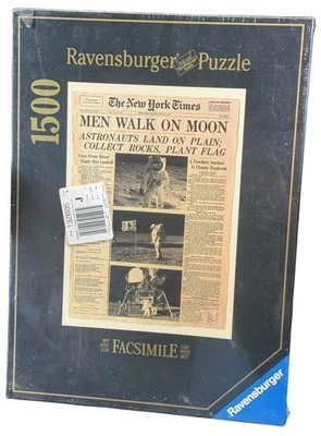 Ravensburger Moon Landing 1500 Piece Puzzle MEN WALK ON THE MOON - NEW SEALED - Image 1 of 4