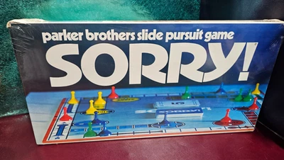 SORRY! Parker Brothers #390 Vintage Board Game 1972 NIB Sealed Shrink Wrap - Image 1 of 4
