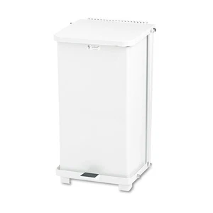Rubbermaid Commercial ST12EPLWH 6.5 gal. Defenders HD Steel Step Can - WT New - Picture 1 of 4