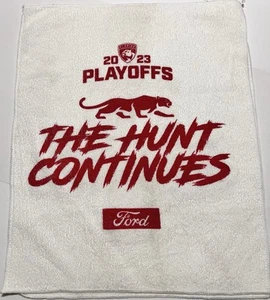 Florida Panthers Hockey Rally Towel 2023 Playoffs Hunt Continues - Picture 1 of 1