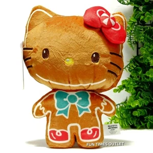 Sanrio Hello Kitty als Lebkuchen 8 Zoll Plüsch Lebkuchen Weihnachten X-mas Puppe Neu - Bild 1 von 6