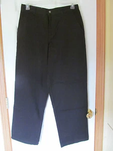 NWT Boy's IZOD Black Flat Front Classic Style adjustable waist sz 20 husky - Picture 1 of 7
