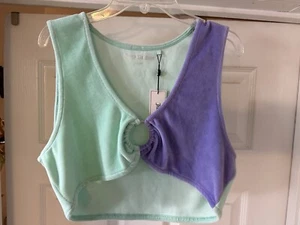 Juicy Couture Women’s Crop Top Tank Top Shirt Summer Fashion (XL) - Picture 1 of 10