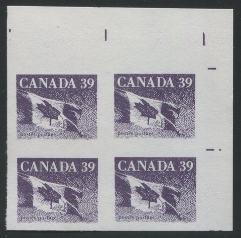 Canada #1194B Forgery Imperf Block of 4 Cover