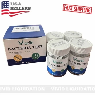 4 Pack E Coli & Coliform Bacteria Water Test Kit EPA Approved Best Water Quality - Image 1 of 4