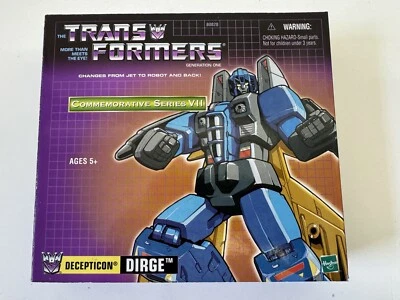 Transformers G1 Hasbro Commemorative Series VII Dirge MIB - Immagine 1 di 3