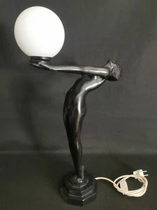 Lampada da tavolo Art Deco Lumina scultorea di Max Le Verrier - Altezza 65cm - Picture 1 of 12