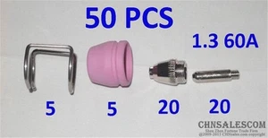 50 PCS 60A SG-55 High Frequency AIR Plasma Cutter Pilot Arc Torch Consumables - Picture 1 of 5