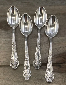 French Renaissance by Reed & Barton Sterling set of 4 Demitasse Spoons 4.5" - Picture 1 of 3