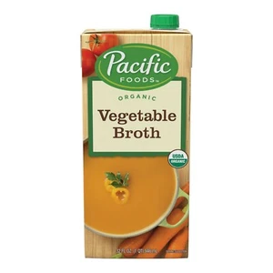 PACIFIC FOODS ORGANIC VEGETABLE BROTH 32oz - PACK OF 4 - Picture 1 of 5