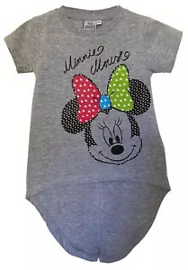 Disney Minnie Mouse Mädchen T-Shirt, Charakterdruck Baumwolle Sommer Fischschwanz Top - Bild 1 von 3