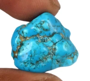 Natürlicher 20-30 Karat Blau Türkis 1 Stück Edelstein Grob Arizona Mine Kingman - Bild 1 von 5