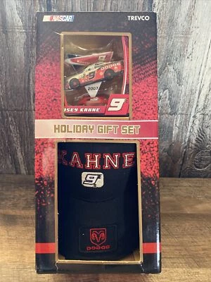 Nascar Kasey Kahne #9 Christmas Gift Set By Trevco Hat & Car Ornament  NOS 2007 Foto 1 de 4