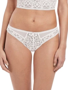 XS (8) Freya Soiree Lace Brief Brazilian Mid Rise Briefs Sheer Soft Knickers