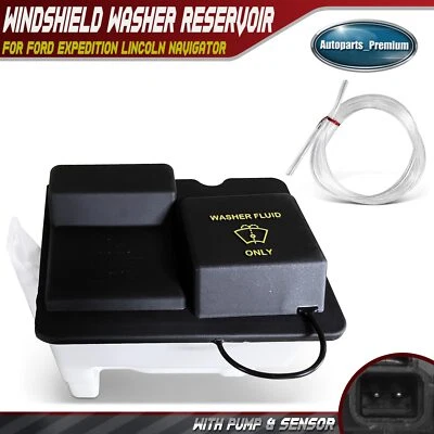 Depósito de lavadora de parabrisas con tapa y manguera para Ford Expedition Lincoln Navigator Foto 1 de 4
